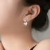 Sparkle Zirconia Heart Stud Earring 40200401