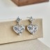 Sparkle Zirconia Heart Stud Earring 40200401