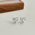 Zirconia Heart Stud Earring 40200405