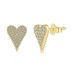 Shiny Zirconia Heart Stud Earring 40200407