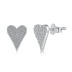 Shiny Zirconia Heart Stud Earring 40200407