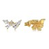 Shiny Irregular Zirconia Stud Earring 40200409