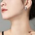 Black Enamel Zirconia Stud Earring 40200410