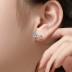 Lovely Zirconia Bow Stud Earring 40200411