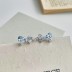 Lovely Zirconia Bow Stud Earring 40200411