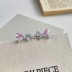 Lovely Zirconia Bow Stud Earring 40200411