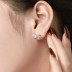 Lovely Zirconia Bow Stud Earring 40200411