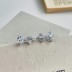 Lovely Zirconia Bow Stud Earring 40200411