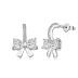 Cute Zirconia Bow Stud Earring 40200414