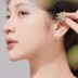 Cute Zirconia Bow Stud Earring 40200414