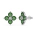 Zirconia Star Flower Stud Earring 40200415