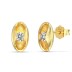 Frosted Beans Zirconia Stud Earring 40200416