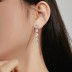 Waterdrop Zirconia Tassel Party Stud Earring 40200418