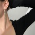 Waterdrop Zirconia Tassel Party Stud Earring 40200419