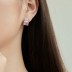 8A Rectangle Zirconia Stud Earring 40200421