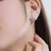 Blooming Flower Zirconia Stud Earring 40200422