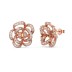 Blooming Flower Zirconia Stud Earring 40200423