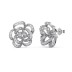 Blooming Flower Zirconia Stud Earring 40200423