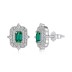 Vintage Emerald Zirconia Stud Earring 40200424