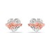 Bow Heart Zirconia Stud Earring 40200427