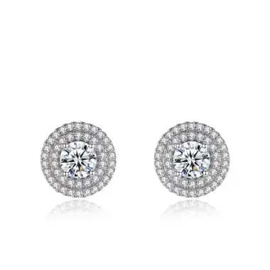 Classical Round Zirconia Stud Earring 40200428