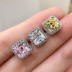 8A Square Zirconia Stud Earring 40200429