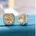 8A Square Zirconia Stud Earring 40200429