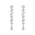 Sparkle Irregular Zirconia Tassel Stud Earring 40200433