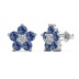 Sparkle Zirconia Flower Stud Earring 40200437