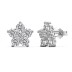 Sparkle Zirconia Flower Stud Earring 40200437