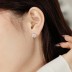 Sparkle Zirconia Flower Stud Earring 40200437