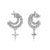 Star Moon Zirconia Stud Earring 40200438