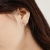 Star Moon Zirconia Stud Earring 40200438