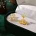 Cluster Flowers Zirconia Stud Earring 40200439