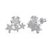 Cluster Flowers Zirconia Stud Earring 40200439