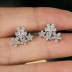 Cluster Flowers Zirconia Stud Earring 40200439