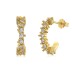 C Shape Zirconia Stud Earring 40200441