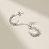 C Shape Zirconia Stud Earring 40200441