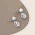 Pearl Waterdrop Zirconia Stud Earring 40200442