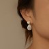 Pearl Waterdrop Zirconia Stud Earring 40200442