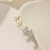 Zirconia Plane Stud Earring 40200444