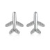 Zirconia Plane Stud Earring 40200444