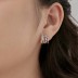 Unique Layers Zirconia Stud Earring 40200448