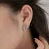 Unique Layers Zirconia Stud Earring 40200448