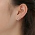 Three Rows Geometric Stud Earring 40200449