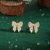 Lovely Bow Zirconia Stud Earring 40200501