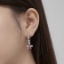 Lovely Bow Zirconia Tassel Stud Earring 40200502