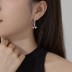 Lovely Bow Zirconia Tassel Stud Earring 40200502