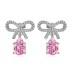 Waterdrop Bow Zirconia Party Stud Earring 40200503