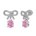 Waterdrop Bow Zirconia Party Stud Earring 40200503